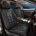 thumbnail image 1 of LAONNVIR 2 Front Car Seat Covers Fit for GMC Canyon 2015-2025 Faux Leather Seat Covers Breathble Waterproof Automotive Seat Cushion(Black,Front Seat), 1 of 8