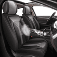 thumbnail image 1 of LAONNVIR Black Car Seat Covers Full Set,Premium Leather Front and Rear Split Bench Cover,Automotive Seat Protectors Universal Fit for Most Cars,SUVs and Trucks(051black&grey,FullSet), 1 of 10