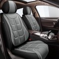 thumbnail image 1 of LAONNVIR Waterproof Seat Covers for Cars Leather Waterproof Universal Fit for Nissan Frontier Rogue Altima Titan Murano Sentra Kicks Maxima(Black&Grey,Full Set), 1 of 6