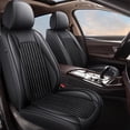 thumbnail image 1 of LAONNVIR Car Seat Covers for Cadillac SRX 2011-2016: 5 Seats Full Set Waterproof Leather Automotive Seat Protectors Black,Full Set(5 Seat), 1 of 8