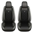 thumbnail image 1 of LAONNVIR Front Car Seat Cover Fit for Ford F-150 2009-2025 Luxury Leather Front Carseat Cushion Protector Compatible Airbag Automotive Interior Grey,2PCS Front, 1 of 6
