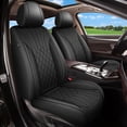 thumbnail image 1 of LAONNVIR Car Seat Covers for Buick Regal 2011-2017 Breathable Leather Seat Protector with Lumbar Support Compatible Airbag Black,Front Set(2 Seats), 1 of 8