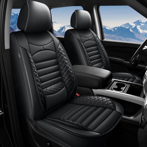 LAONNVIR Seat Covers Full Set Custom Fit for 2022-2026 Toyota Tundra Crewmax Double Cab Waterproof PU Leather 5-Seats Truck Seat Covers Protectors