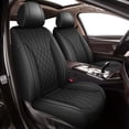 thumbnail image 1 of LAONNVIR Seat Covers Full Set Fit for Ford EcoSport 2018-2025 5 Seat Auto Interior Accessories,Leather Waterproof Car Seat Cushions Vehical Cover Black,Full Set (5seats), 1 of 8