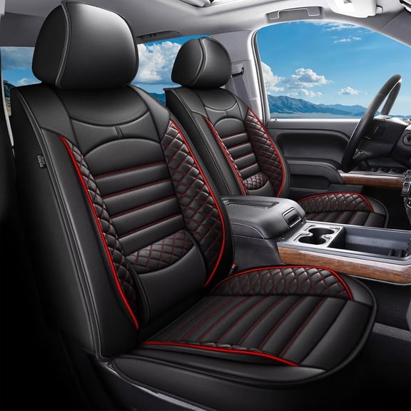 LAONNVIR Seat Covers Full Set Fit for 2015-2026 Chevrolet Colorado Crew Cab Z71 LT ZR2 Custom Leather Truck Seat Covers