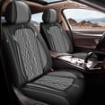 thumbnail image 1 of LAONNVIR Seat Covers for Cars Fit for Toyota RAV4 2013-2025:5 Seats Full Set Waterproof Leather Automotive Seat Protectors Grey,Full Set(5 Seat), 1 of 8