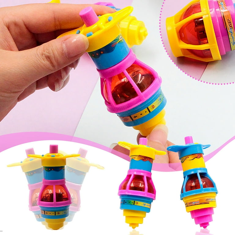 LAOSR 1pc Kids Spinning Top Light Spinning Top Toy School Birthday Party Gift Bag Buy 2 Receive 3
