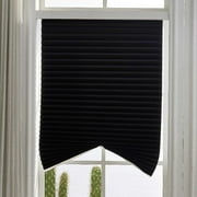 LAOSR Window Shades - Pleated Paper Shades For Indoor Window Covers - Black Blinds (Buy 2 Receive 3)