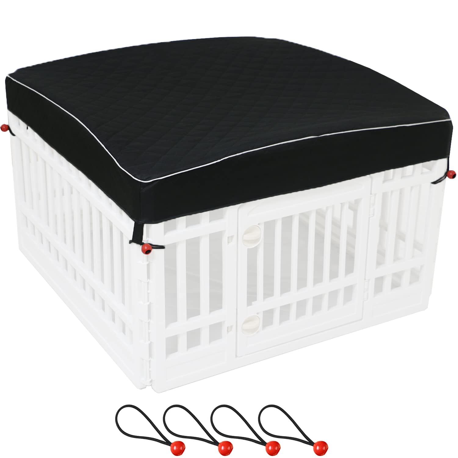 View of LAOZZ Dog Pen Cover Dog Playpen SMRCover for Pets,Provide Shade and ...