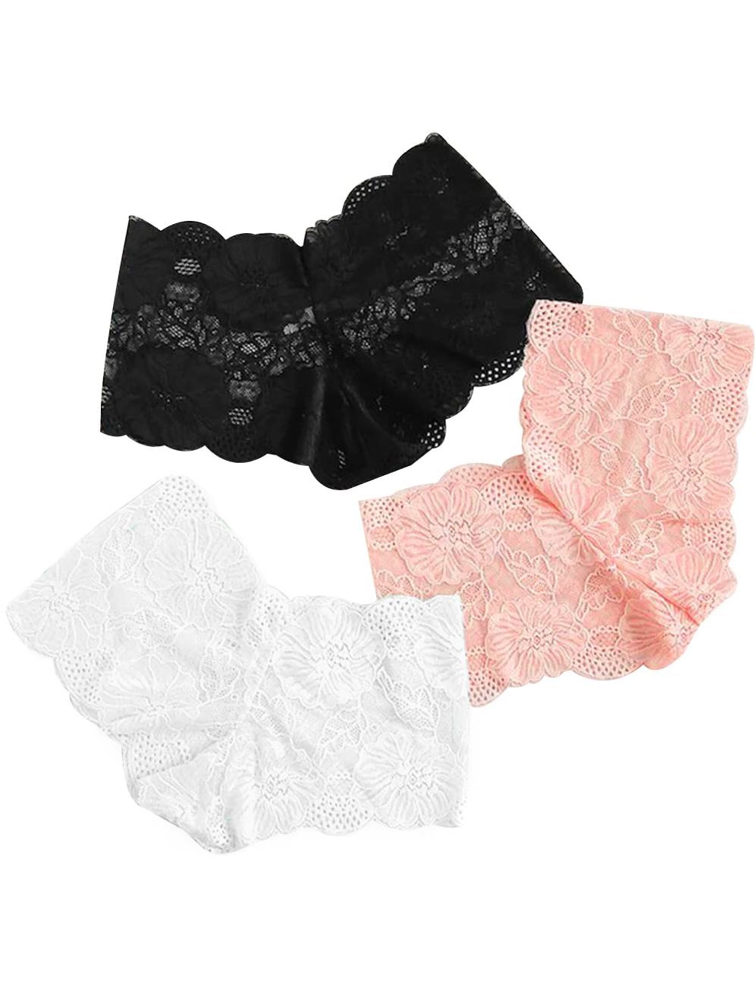 LAPA Women Lace Underwear Seamless Low Rise Boyshorts Panties Thons 3Pack