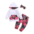 thumbnail image 1 of LAPAKIDS 3PCS Newborn Baby Girl Long Sleeve Clothes for Infant Girl Hoodie Outfits 0-3 Months, 1 of 6
