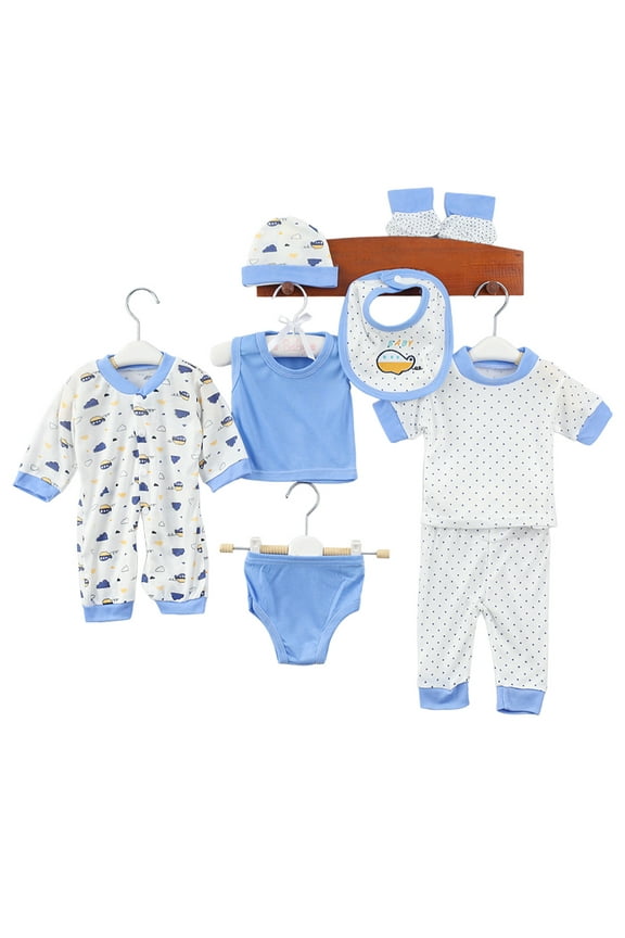 KIDS 8PCS Newborn Baby Boy Clothes Baby Outfits Shower Gift Set 0-3 Months