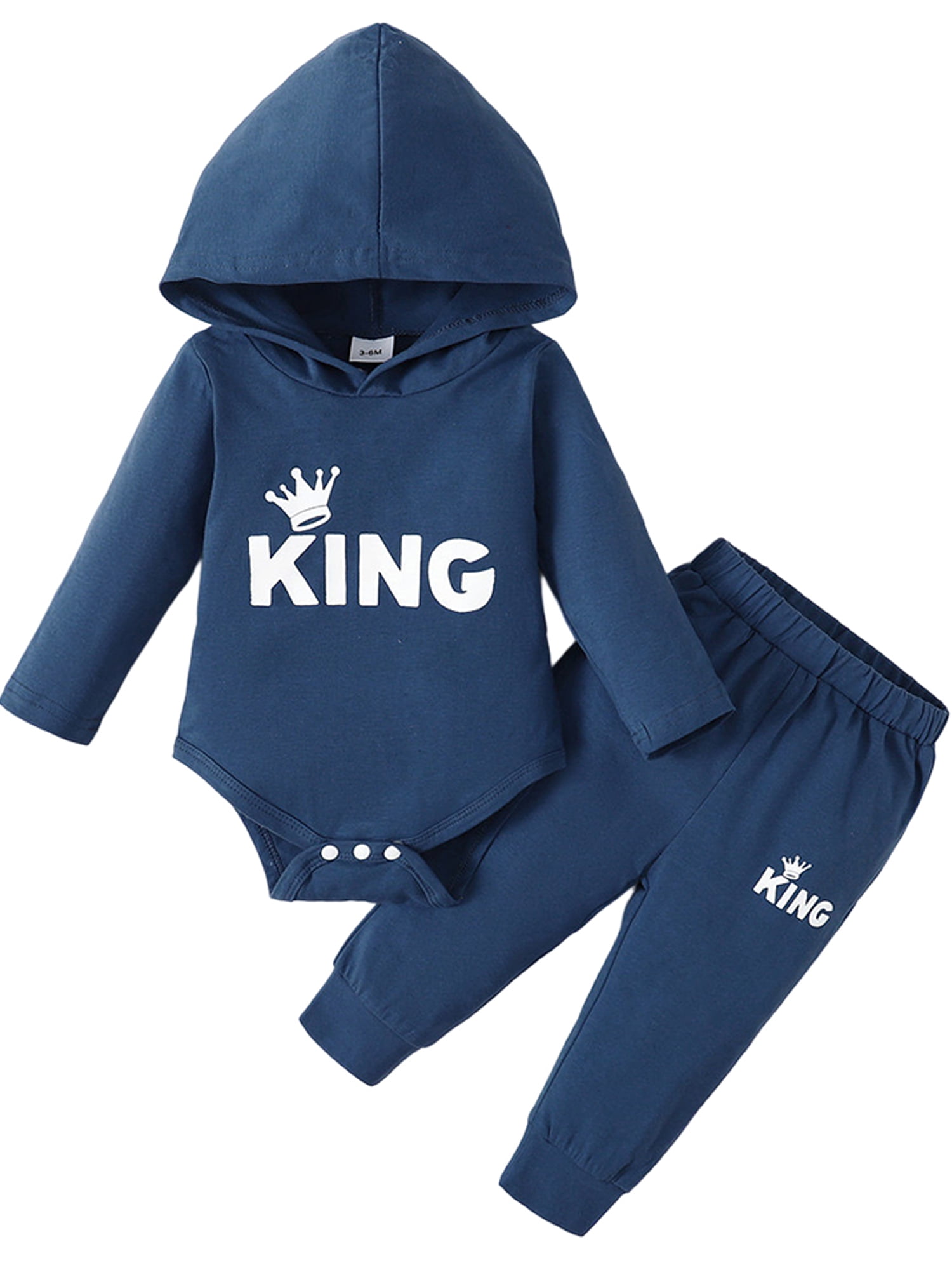 LAPAKIDS Baby Boy Outfits 03 Months Infant Boy Clothes Letter Print