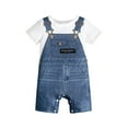 thumbnail image 1 of LAPAKIDS Baby Boy Romper for 3-6 Months Summer Short Sleeve Print Jumpsuit, 1 of 7