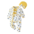 thumbnail image 1 of LAPAKIDS Baby Girl Romper Outfits Floral Print Jumpsuit 2PCS, 3-6 Months, 1 of 6