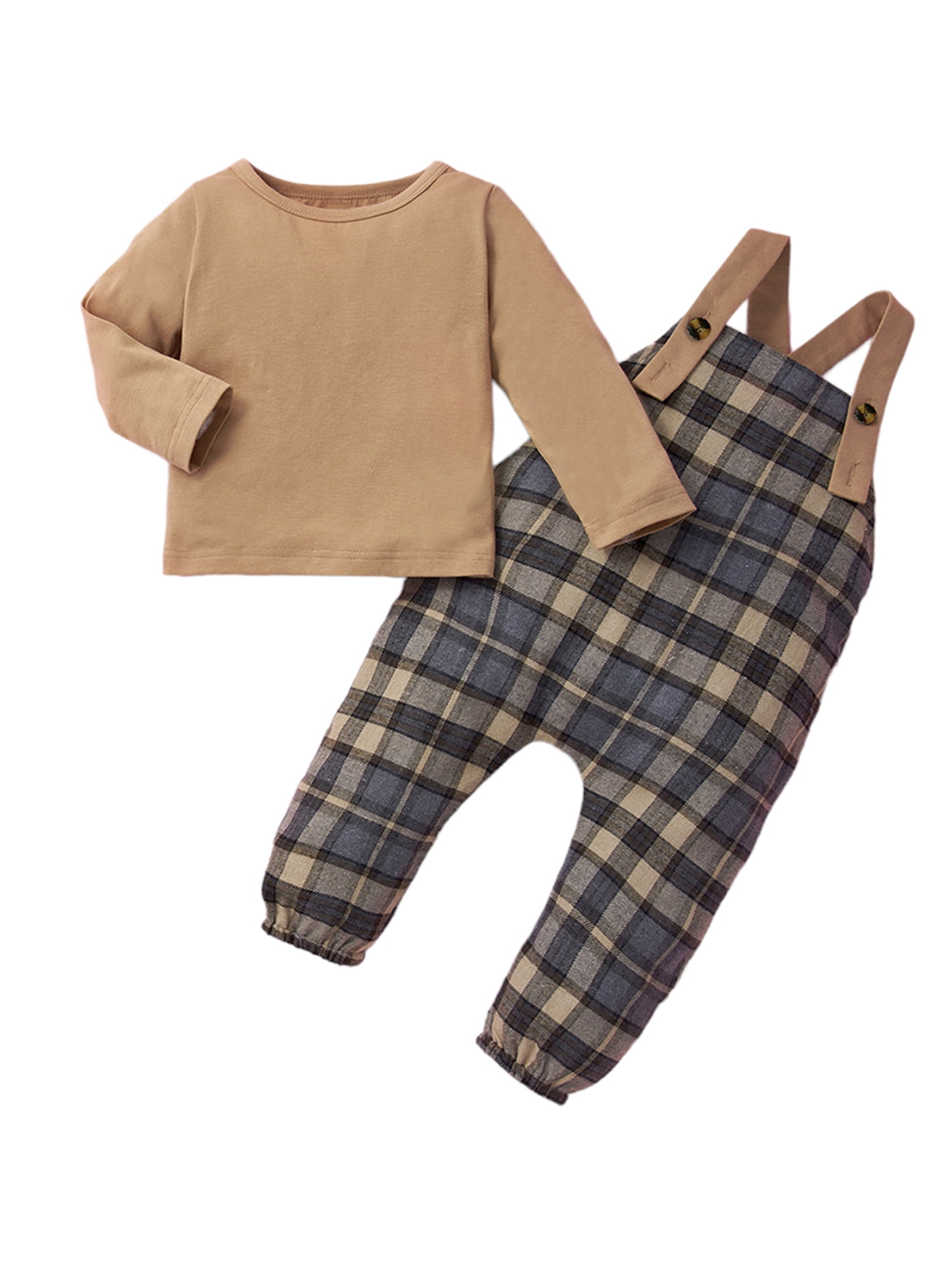 LAPAKIDS Infant Toddler Baby Boy Cotton Clothes Long Sleeve TShirt