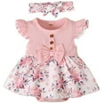thumbnail image 1 of LAPAKIDS Infant Toddler Baby Girls Sleeveless Floral Party Swing Dress 0-3 Months, 1 of 7