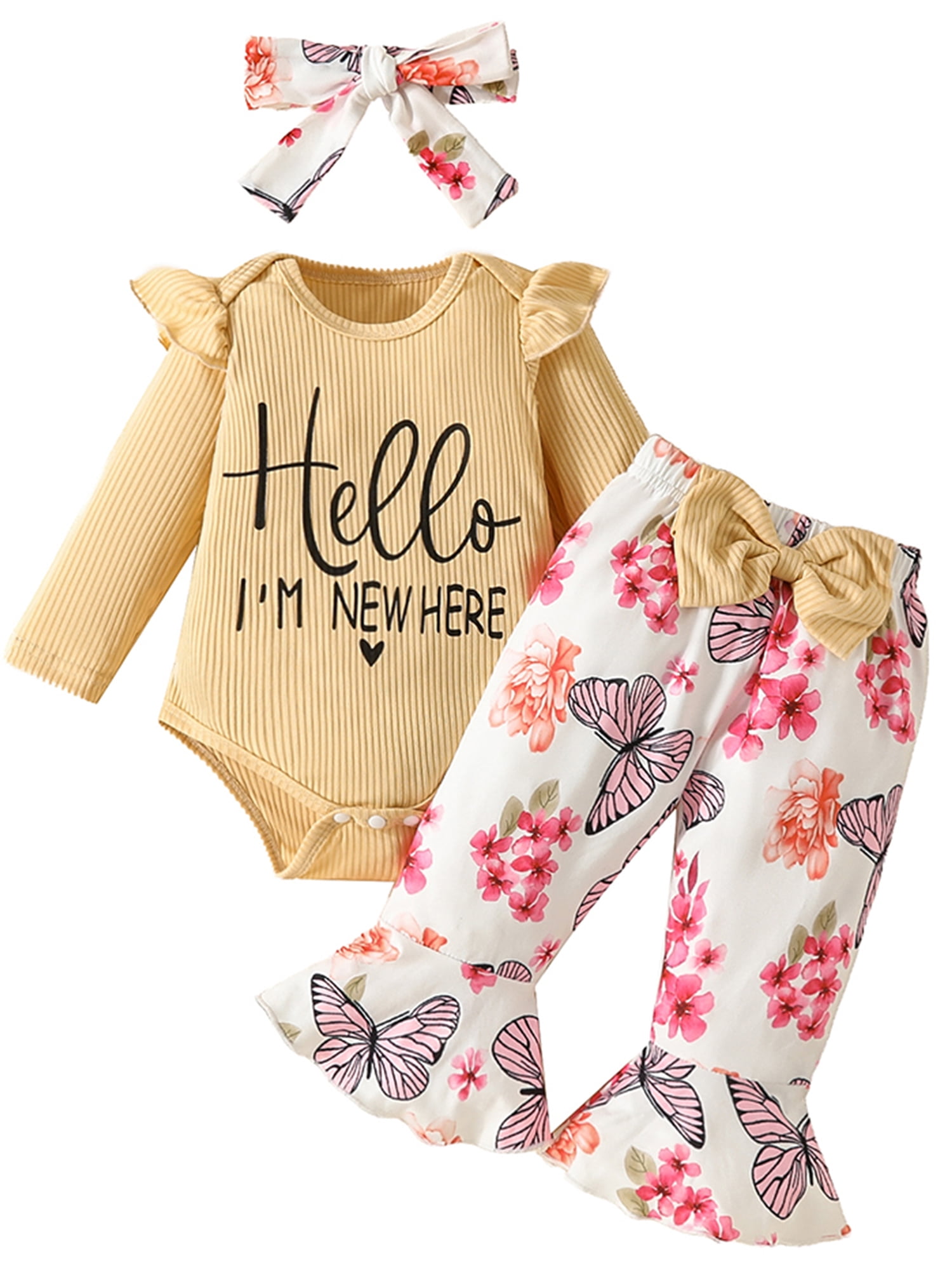 LAPAKIDS Newborn Infant Baby Girl Clothes 912 Months Baby Clothes for