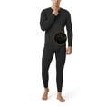 thumbnail image 1 of LAPASA Men's Heavyweight Thermal Underwear Long John Set Fleece Lined Base Layer Top and Bottom M24, 3. Heavyweight Black Set, Medium, 1 of 3