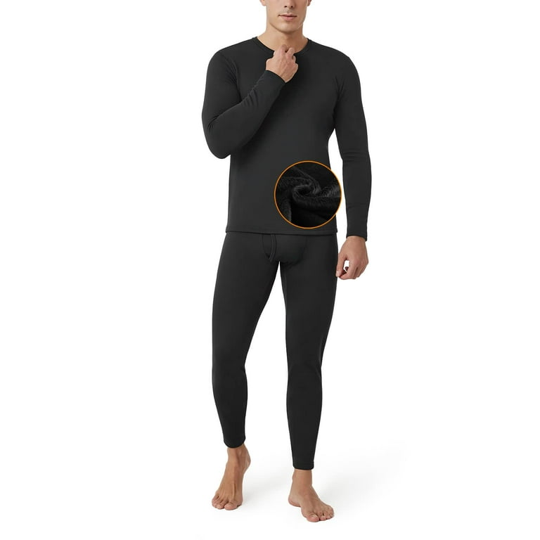 DEVOPS Men's Thermal Underwear Long Johns Set with Fleece Lined :  : Clothing, Shoes & Accessories