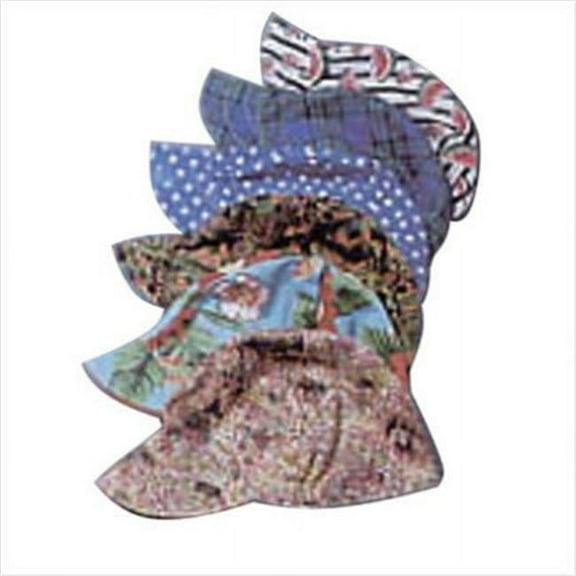 High Crown Welding Cap, Size 8, Assorted Prints, 4-Panel
