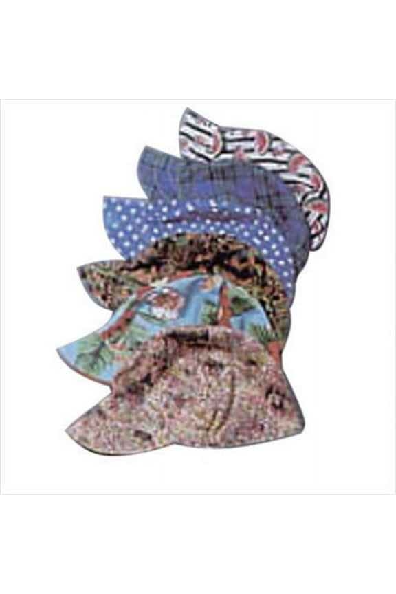 High Crown Welding Cap, Size 8, Assorted Prints, 4-Panel