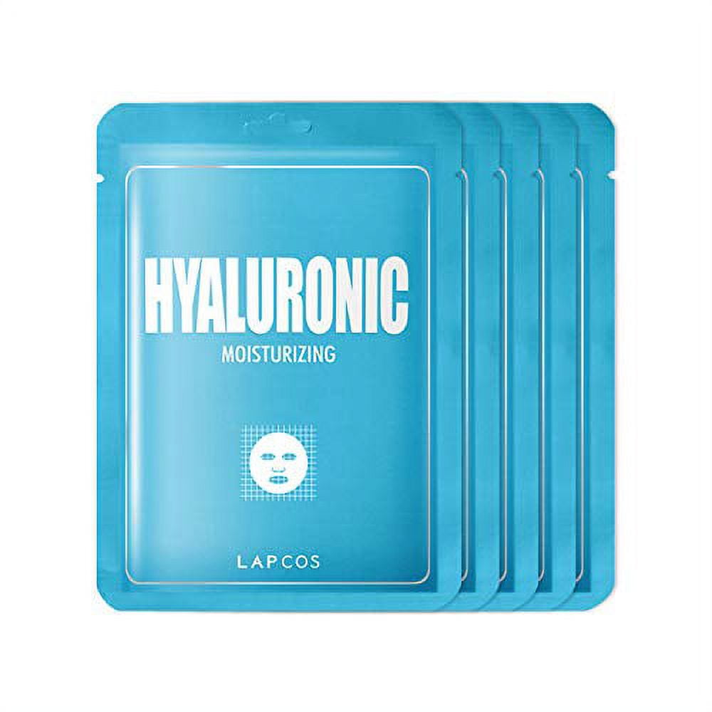 LAPCOS Hyaluronic Acid Sheet Mask, Daily Hydrating Face Mask, Protects
