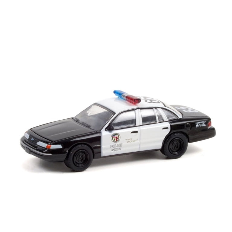 Voiture Miniature Sheriff Ford CVPI Crown Victoria 1/64 - Métal Die-cast, Couleur Blanche - Modèle Neuf Rollin