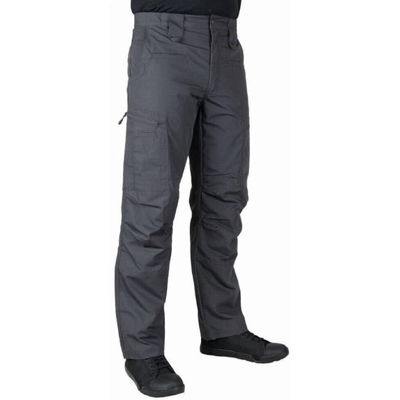 LAPG Men's Atlas Stretch Cargo Pants, Durable & Lightweight Ripstop Work Pants, Outdoor Hiking Pants for Men - Charcoal - 32 x 30