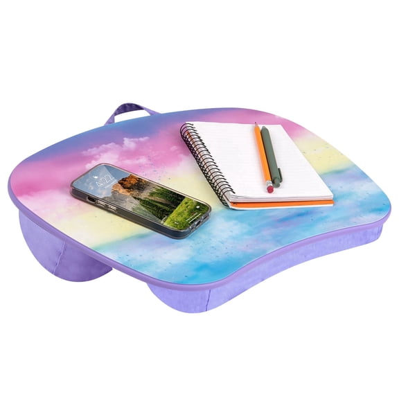 LAPGEAR MyStyle Portable Lap Desk, Fits up to 15.6" Laptop, Sunset Watercolor
