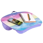 LAPGEAR MyStyle Portable Lap Desk, Fits up to 15.6" Laptop, Sunset Watercolor