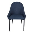 thumbnail image 1 of Moe's Home Collection Lapis Dining Chair Dark Blue-Set Of Two, 1 of 5