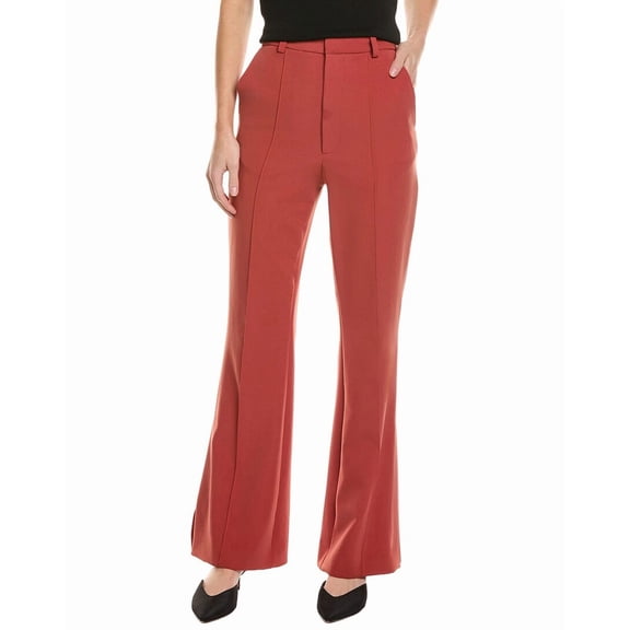 LAPOINTE womens Crepe Flare Pant, 2, Orange