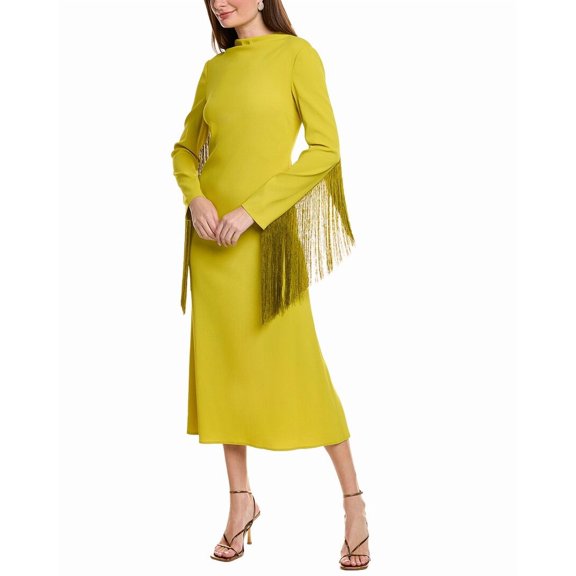 LAPOINTE womens  Pebble Crepe Maxi Dress, 2, Green