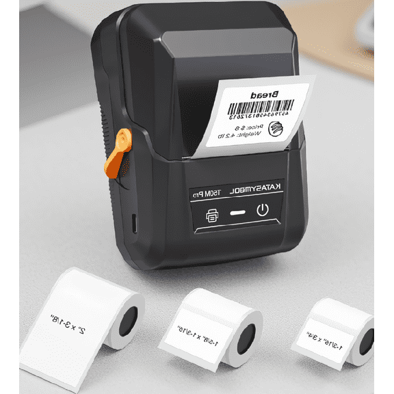 LAPTOM MAX 1 Set Label Maker with 3 Tape Rolls, Inkless, App-Based, 3/4 to 2 Inch Wide Labels for Home Office Organization