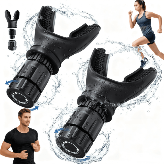 LAPTOM MAX Breathing Trainer 2-Pack, Adjustable Resistance Lung Training Device for Fitness and Endurance