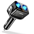thumbnail image 1 of LAPTOM MAX Car Cigarette Lighter Splitter with 2 USB Ports, Suitable for Phones, Tablets, GPS, and Car Electronics, 1 of 9