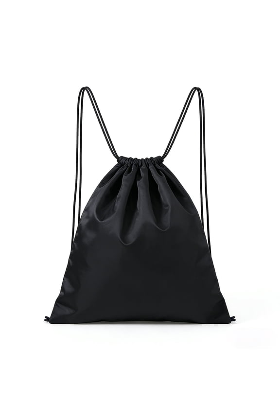 Drawstring Backpack, Water-Resistant Nylon String Bag Sackpack for Gym, Sport, Shopping, Yoga