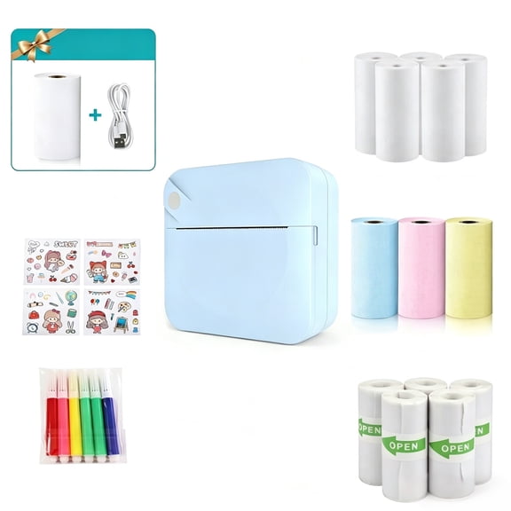 LAPTOM MAX Portable Label Maker, Wireless Thermal Sticker Printer for Notes,Journal,Memo,Photo, Blue