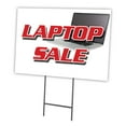 thumbnail image 1 of LAPTOP SALE 12"x16" Yard Sign & Stake | Advertise Your Business | Stake Included Image On Front Only | Made in The USA, 1 of 3