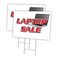 thumbnail image 1 of LAPTOP SALE 2 Pack Of 12" x 16" Yard Sign & Stake | Advertise Your Business | Stake Included Image On Both Sides | Made in The USA, 1 of 3