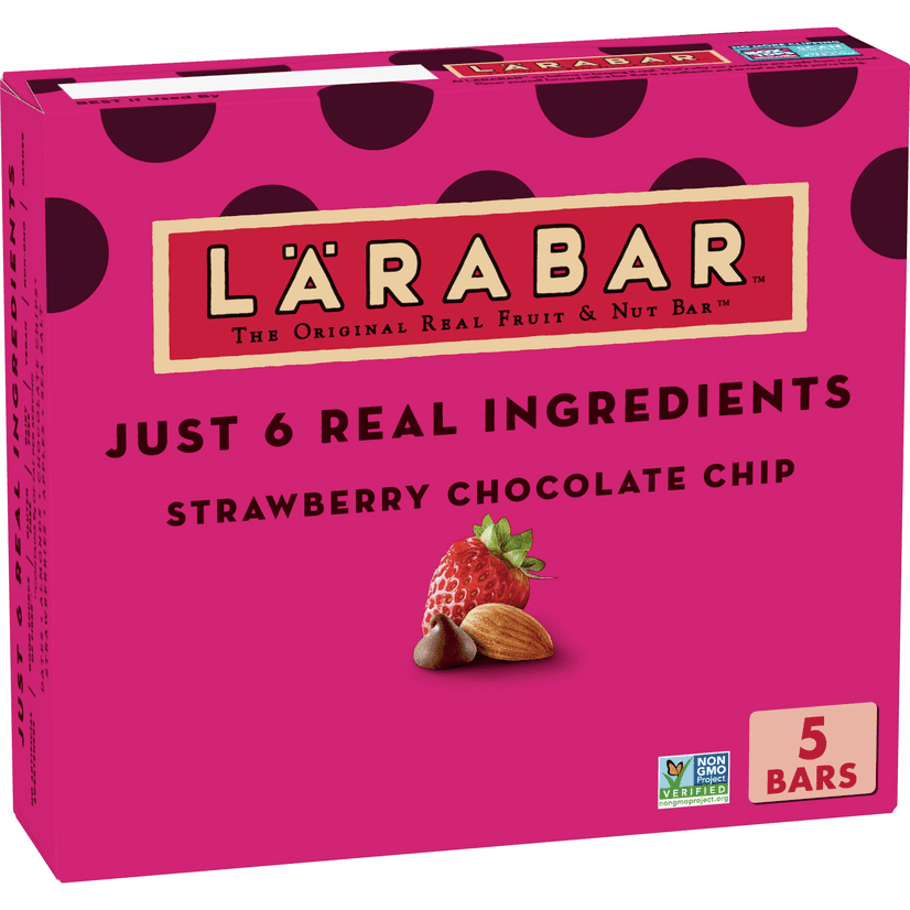 LARABAR Fruit and Nut Bar, Strawberry Chocolate Chip, 5 ct