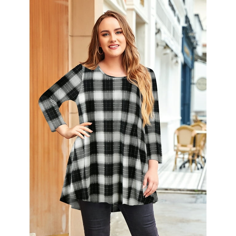 comfy leggings women, Womens Plus Size Long Tunics or Tops to Wear