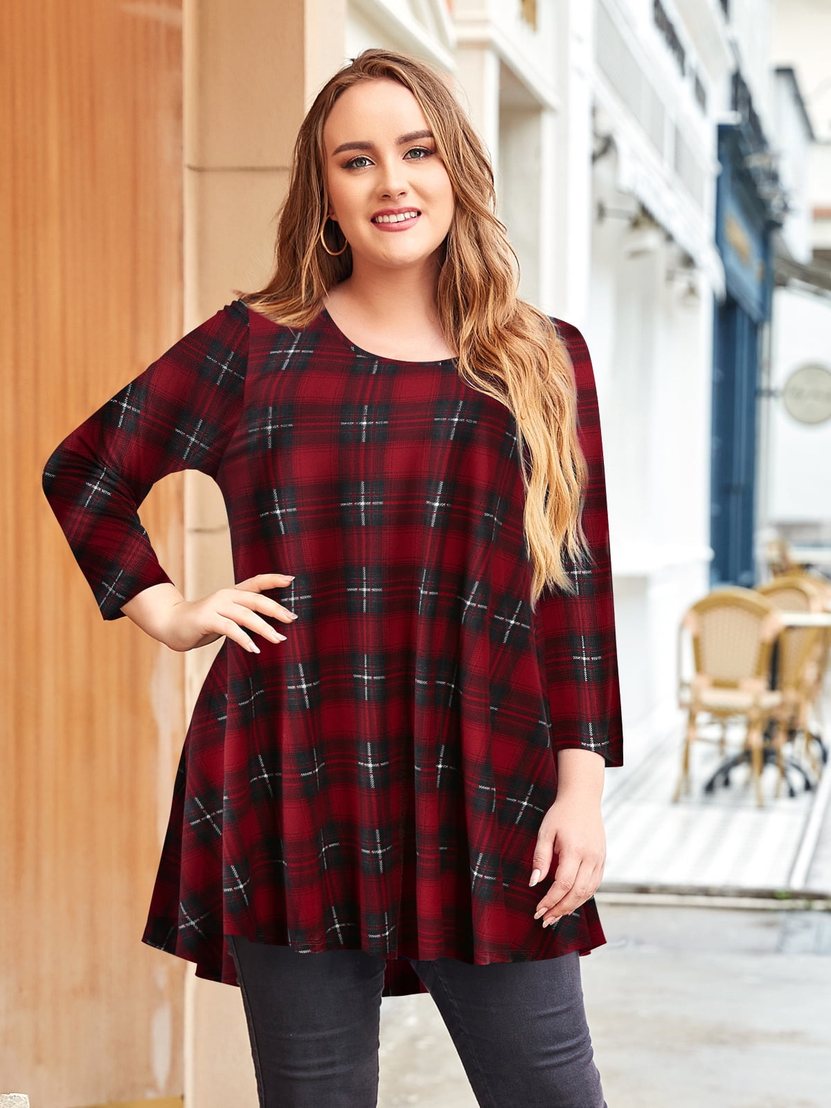 Shirtdress over Leggings  Dresses with leggings, Plus size