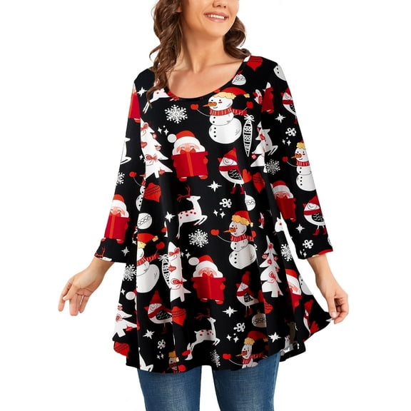 LARACE Stylish Plus Size Tunics for Women - Comfortable and Flattering Long Shirts with Various Colors and Patterns Available