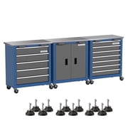 LARBANKE 3-in-1 Combination Tool Chest Set with Lockable Storage System