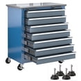 thumbnail image 1 of LARBANKE 7-Drawer Locking Tool Chest | 360� Wheels & Anti-Shock Base | Modular Workbench | Garage Workshop Storage, 1 of 6