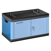 LARBANKE Double-Door Tool Box with Lock, Multifunctional Top & Stackable Design, Connects with 5 & 7-Drawer Tool Chests