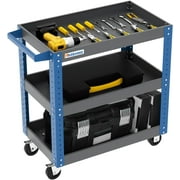 LARBANKE Tool Cart, 3 Tier Rolling Tool Cart with Wheels, 500 lbs Load Capacity