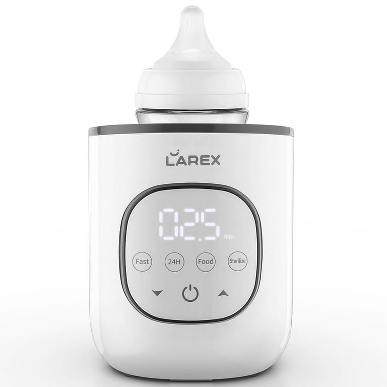 LAREX 8-in-1 Fast Baby Bottle Warmer, Digital Display, BPA Free